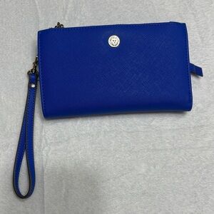 Anne Klein Cobalt Blue Wristlet Clutch